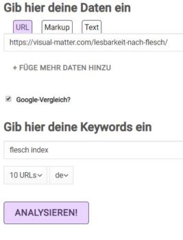 Startansicht Version 1.0